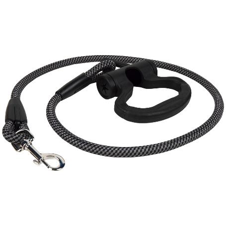 CORREA DE CUERDA DE NYLON CON DISPENSADOR DE BOLSAS PARA PERROS 1,2 X 120  CM