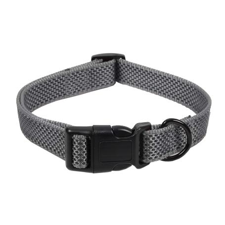 COLLAR PARA PERROS  REFLECTANTE GRIS 1,5 X 30-45 CM