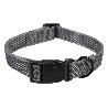 COLLAR PARA PERROS REFLECTANTE GRIS  2,5 X 40-55 CM
