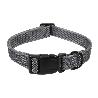 COLLAR PARA PERROS REFLECTANTE GRIS  2,5 X 40-55 CM