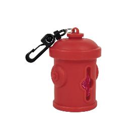 DISPENSADOR DE BOLSAS PARA MASCOTAS ROJO  7,8X5CM