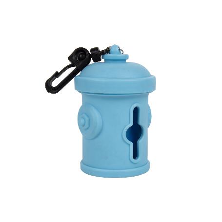 DISPENSADOR DE BOLSAS PARA MASCOTAS AZUL 7,8X5CM