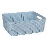 CESTA  MULTIUSOS  12L 36X28X13.5 CM AZUL CIELO VENTA UNITARIA