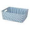 CESTA  MULTIUSOS 12L 36X28X13.5 CM BEIGE   CAJA 6 UNID.