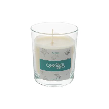 VELA AROMATICA DE CERA VEGETAL OCEAN 125 G   CAJA 12 UNID.