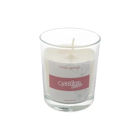 VELA AROMATICA DE CERA VEGETAL WHITE JASMINE 125 G   CAJA 12 UNID.