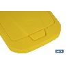 CUBO DE BASURA PARA RECICLAR 15 LITROS  COLOR AMARILLO 20 X 31 X 42 CM