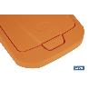 CUBO DE BASURA PARA RECICLAR 15 LITROS  COLOR NARANJA 20 X 31 X 42 CM