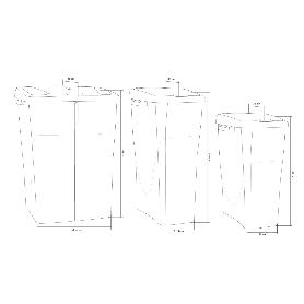 CUBO DE BASURA PARA RECICLAR 25 LITROS  COLOR NARANJA 21.5 X 36 X 51 CM