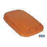 CUBO DE BASURA PARA RECICLAR 25 LITROS  COLOR NARANJA 21.5 X 36 X 51 CM