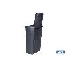CUBO DE BASURA PARA RECICLAR 25 LITROS  COLOR GRIS 21.5 X 36 X 51 CM
