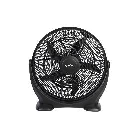 VENTILADOR DE SUELO 5 PALAS 3 VELOCIDADES 90W NEGRO