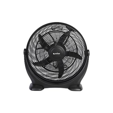 VENTILADOR DE SUELO 5 PALAS 3 VELOCIDADES 90W NEGRO