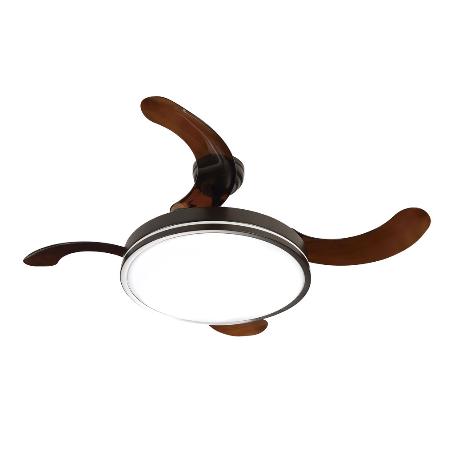 VENTILADOR DE TECHO CON ASPAS DESPLEGABLES Y LUZ LED 106CM 65 W