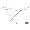 TENDEDERO SUELO CON ALAS PLEGABLES DE ACERO+ RUEDAS,18 M