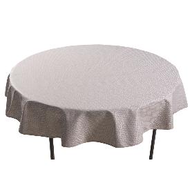 MANTEL REDONDO PÉTALOS ANTIMANCHAS RESINADO JACQUARD CONFECCIONADO 50 % ALGODÓN 50 % POLIÉSTER 1,40 M
