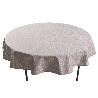 MANTEL REDONDO PÉTALOS ANTIMANCHAS RESINADO JACQUARD CONFECCIONADO 50 % ALGODÓN 50 % POLIÉSTER 1,40 M
