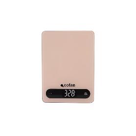 BÁSCULA DE COCINA DIGITAL 10 KG COLOR NARANJA PASTEL