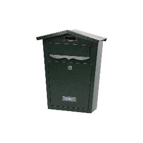 BUZÓN CORREO EXTERIOR VERDE MODELO GARDEN 360X290X105MM