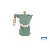 CAFETERA ITALIANA DE INDUCCIÓN VERDE 6 TAZAS