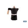 CAFETERA ITALIANA DE INDUCCIÓN NEGRA 6 TAZAS