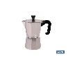 CAFETERA ITALIANA DE ALUMINIO PARA INDUCCIÓN 6 TAZAS