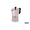 CAFETERA ITALIANA DE ALUMINIO PARA INDUCCIÓN 6 TAZAS