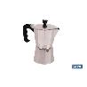 CAFETERA ITALIANA DE ALUMINIO PARA INDUCCIÓN 6 TAZAS