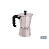 CAFETERA ITALIANA DE ALUMINIO PARA INDUCCIÓN 9 TAZAS