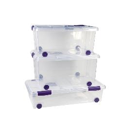 CAJA ORDENACION CON RUEDAS 36L MODELO RICORDI 59X40X25CM