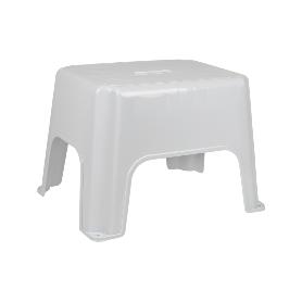 TABURETE BLANCO 40X30X28   CAJA 6 UNID.