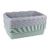 ARENERO PARA GATOS COLOR VERDE AGUA 47 X 31 X 11 CM   CAJA 6 UNID.
