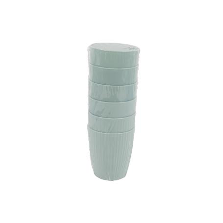VASO DE AGUA VERDE AGUA MODELO NARA 400ML   CAJA 6 UNID.