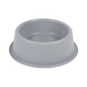 COMEDERO REDONDO  GRIS CLARO 24.5X7.5 CM   CAJA 6 UNID.