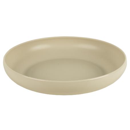 PLATO BEIGE 20CM MODELO NARA 850ML   CAJA 6 UNID.