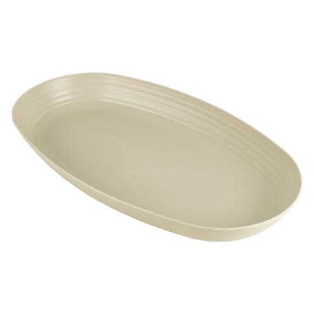 FUENTE OVALADA BEIS   39 X22X 4,5 CM MODELO NARA 2000ML   CAJA 6 UNID.