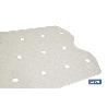 ALFOMBRA ANTIDESLIZANTE CON VENTOSAS BAÑERA/DUCHA BLANCO 36 X 72 CM