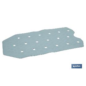 ALFOMBRA ANTIDESLIZANTE CON VENTOSAS BAÑERA/DUCHA AZUL CLARO 36 X 72 CM