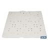 ALFOMBRA ANTIDESLIZANTE CON VENTOSAS  BAÑERA/DUCHA BLANCO 53 X 53 CM