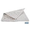 ALFOMBRA PLUS ANTIDESLIZANTE CON VENTOSAS BAÑERA/ DUCHA BLANCO 60 X 60 CM