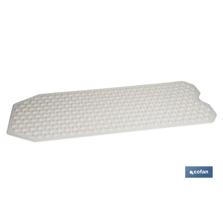 ALFOMBRA PLUS ANTIDESLIZANTE CON VENTOSAS BAÑERA /DUCHA BLANCO 40 X104 CM