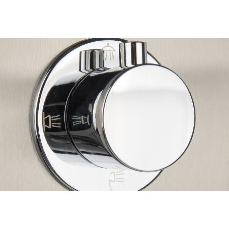 PANEL DE DUCHA ACERO INOXIDABLE ACABADO CEPILLADO 4 FUNCIONES 1.29 X 22,3 CM