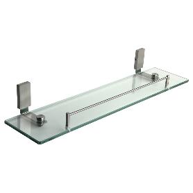 ESTANTE CRISTAL+INOX 304 GAMA MADEIRA SATIN