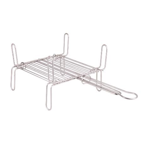 PARRILLA DOBLE INOX 250 X 250MM
