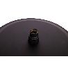 CABEZAL DE DUCHA REDONDO EXTRAFINO DE ACERO INOXIDABLE 304 NEGRO MATE Ø24,5 CM