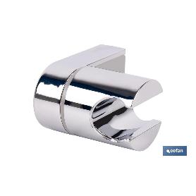 SOPORTE DE DUCHA PARA PARED COLOR CROMO ABS