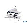 SOPORTE DE DUCHA PARA PARED COLOR CROMO ABS