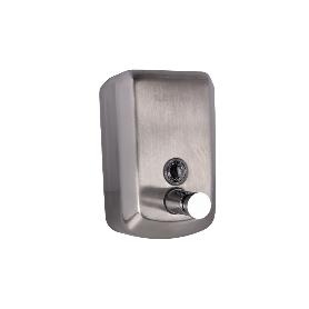 DOSIFICADOR DE JABON EN ACERO INOXIDABLE 304 CEPILLADO 500 ML 10 X 6 X 15,5CM