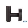 PERCHA NEGRA MATE DE ACERO CON DISEÑO REDONDO GAMA RIBEIRA 5 X 5 X 6 CM