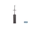 ESCOBILLERO PARA INODORO NEGRO MATE DE ACERO GAMA RIBEIRA 9,1 X 9,1 X 39 CM